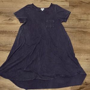 Lularoe plum/dark purple dress mid great church dress
